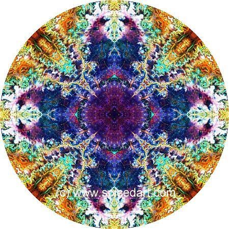 Mandala Art Print - Ghadamis River 07