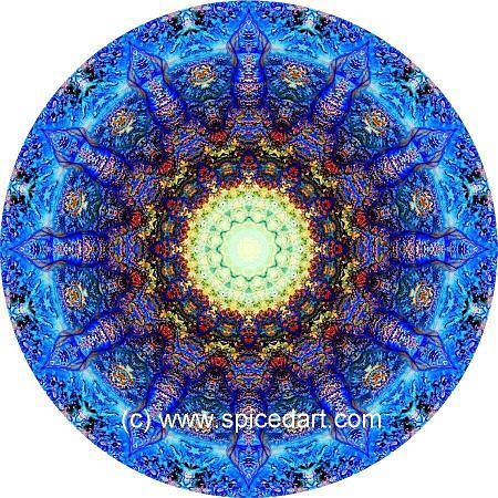 Earth Mandala Art - Ghadamis River 18