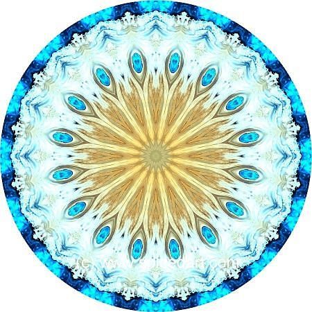 Mandala Art Print - Iran-Dasht-e Kavir 01