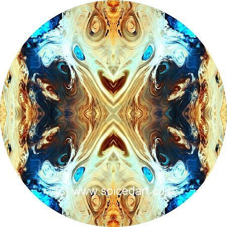 Mandala Art Print - Iran-Dasht-e Kavir 05