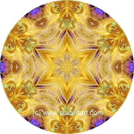 Mandala Art Print - Iran-Salt Desert 01