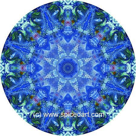 Mandala Art Print - Iran-Salt Desert 04