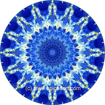 Mandala Art Print - Iran-Salt Desert 06