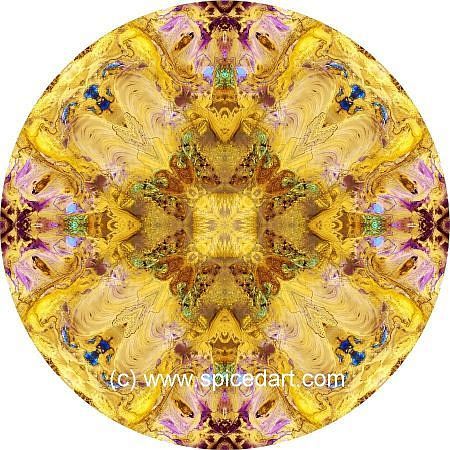 Mandala Art Print - Iran-Salt Desert 07