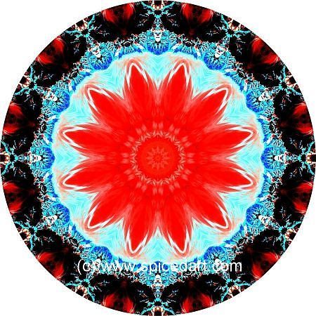 Mandala Art Print - Malaspina Glacier 02
