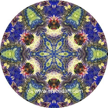 Mandala Art Print - Morocco-Atlas Mts 03