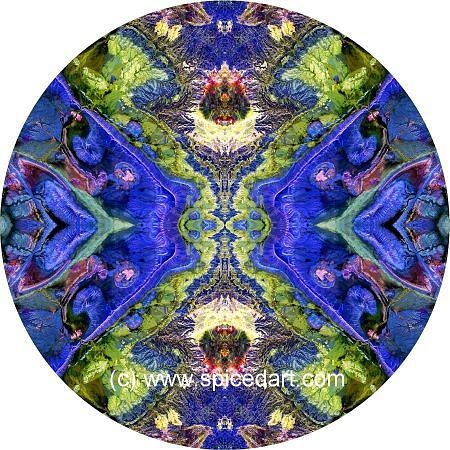 Mandala Art Print - Morocco-Atlas Mts 08