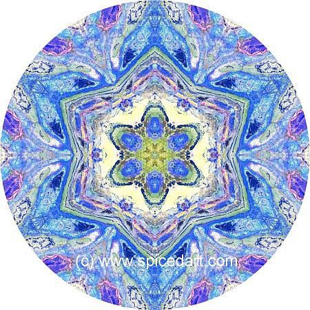 Mandala Art Print - Morocco-Atlas Mts 10