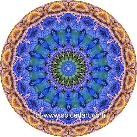 Mandala Art Print - Morocco-Atlas Mts 12