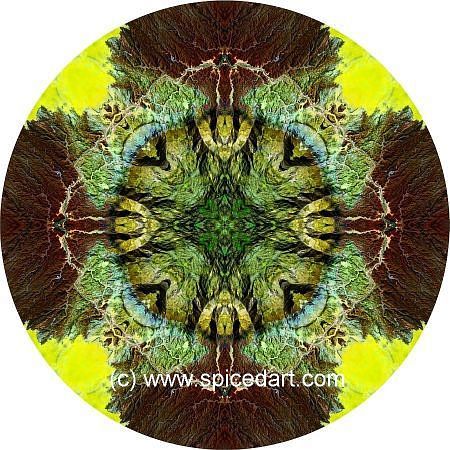 Mandala Art Print - Namib Desert-Massif 07