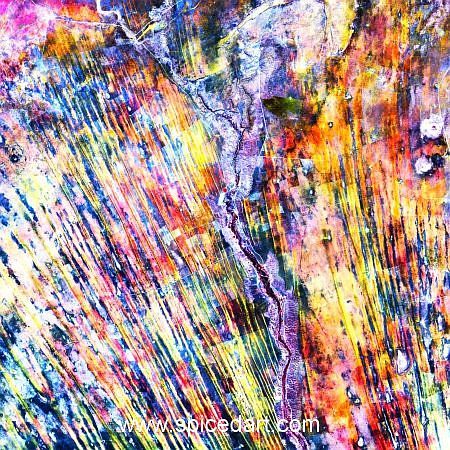 Mandala Art Print - Namibia-Sand Dunes Source Image
