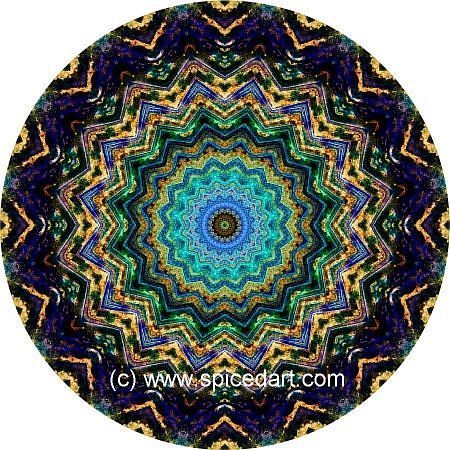 Mandala Art Print - Namibia-Sand Dunes 02
