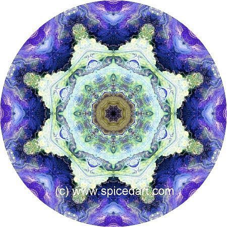 Mandala Art Print - Pakistan-Sulaiman Mts 04