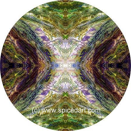 Mandala Art Print - Pakistan-Sulaiman Mts 05