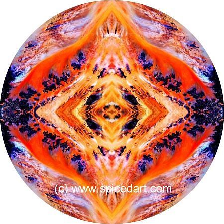 Mandala Art Print - Sahara-Terkezi Oasis 05