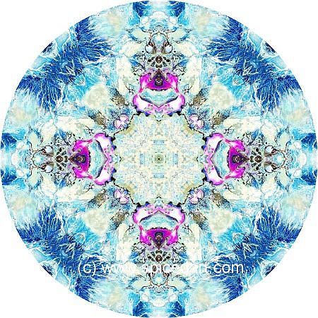 Mandala Art Print - Shoemaker Crater 02