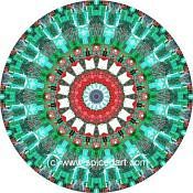 Mandala Art Print Bolivia-Deforestation 04
