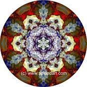 Mandala Art Print Chilean Volcanoes 02