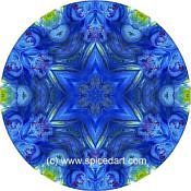 Mandala Art Print Iran-Salt Desert 02