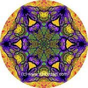 Mandala Art Print Lena River Delta 01