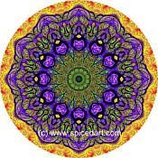 Mandala Art Print Lena River Delta 05