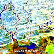 Mandala Art Print - Mali-Niger River Source Image