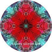Mandala Art Print Mexico-Colima Volcano 09
