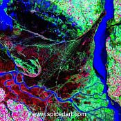 Mandala Art Print - Parana River Delta Source Image