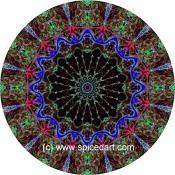 Mandala Art Print Parana River Delta 01